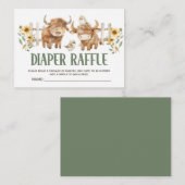 Niedliches Windelwaschgerät für Jungtiere in der H Begleitkarte (Vorne/Hinten)