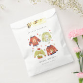 Niedliches Winterherz Blätter Ugly Sweater Brautpa Geschenktütchen (Versiegelt)