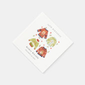 Niedliches Winterherz hässlich Pullover jedes Alte Serviette (Ecke)