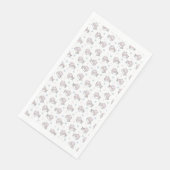 Niedliches Winterkatzenmuster mit Skarabäen und Sc Serviette (Ecke)