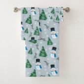 Niedliches Winterschneepatel Badhandtuch Set (Insitu)