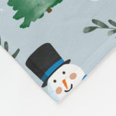 Niedliches Winterschneepatel Fleecedecke (Ecke)