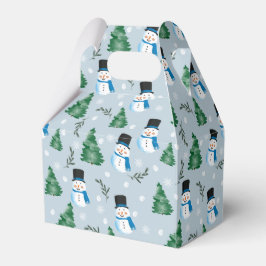 Niedliches Winterschneepatel Geschenkschachtel