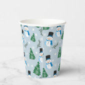 Niedliches Winterschneepatel Pappbecher (Rechts)