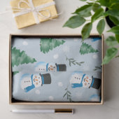 Niedliches Winterschneepatel Seidenpapier (Geschenk)