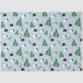 Niedliches Winterschneepatel Seidenpapier (Vorderseite)