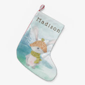 Niedliches Wintersonnenhaus Kleiner Weihnachtsstrumpf (Vorderansicht (hängend))