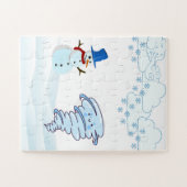 Niedliches Wintersportpuzzle Puzzle (Horizontal)