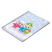 Niedliches Winterwulst-Notebook Notizblock (Linke Seite)