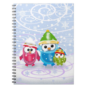 Niedliches Winterwulst-Notebook Notizblock