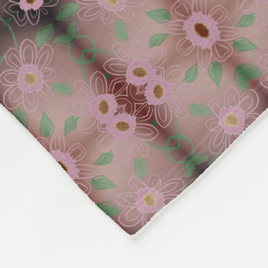 Niedliches, winziges Muster Fleecedecke (Ecke)