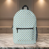 Niedliches, winziges Regenbogenmuster auf Blue Sky Bedruckter Rucksack