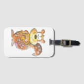 Niedliches Wirbelsturmfalke Gepäckanhänger (Vorderseite (Horizontal))