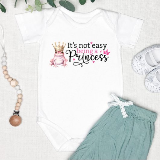 Niedliches Witz ist nicht leicht, eine Prinzessin Baby Strampler