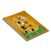 Niedliches Witz Klimt Der Kiss-Löffel des Goldenen Notizblock (Rechte Seite)