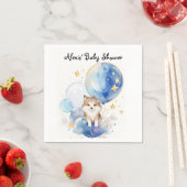 Niedliches Wolf Baby Showthema Serviette (Beispiel)