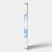 Niedliches Wolken-Muster-blauer rosa Case-Mate iPhone Hülle (Rückseite / Rechts)