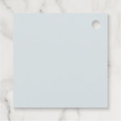 Niedliches Wolkensprinkett Geschenkanhänger (Rückseite)