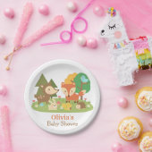 Niedliches Woodland Animal Baby Dusche Party Suppl Pappteller (Party)