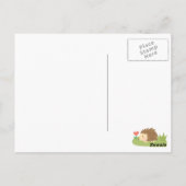 Niedliches Woodland Animal Danke Postkarte (Rückseite)