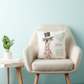 Niedliches Woodland Animal Giraffe Herzname Kinder Kissen (Stuhl )