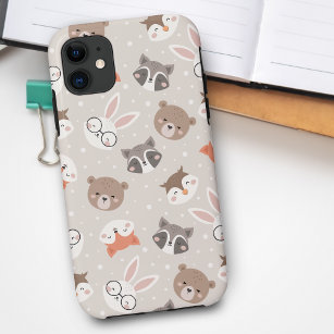 Niedliches Woodland Animal Kids Muster Case-Mate iPhone Hülle