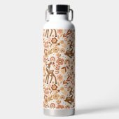 Niedliches Woodland Baby Deer Blumenmuster Trinkflasche (Vorderseite)