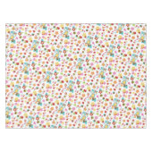 Niedliches Woodland Ewl & Blume Baby Girl Babydusc Tischdecke (Vorderseite (Horizontal))