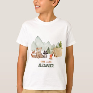 Niedliches Woodland Happy Camper Camping Geburtsta T-Shirt