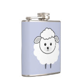Niedliches Wooly Lamm-Gesicht Flachmann (Rechts)