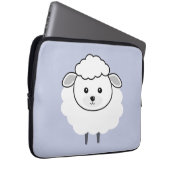 Niedliches Wooly Lamm-Gesicht Laptopschutzhülle (Vorne Rechts)