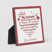 niedliches Wortart-Liebe-Gedicht hinzufügen Fotoplatte (Vorderseite)