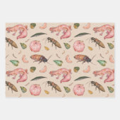 Niedliches Wrapping Paper Set mit Lizens und Roach Geschenkpapier Set (Vorderseite)