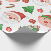 Niedliches Wrapping-Papier für Santa/Elf Geschenkpapier (Ecke)