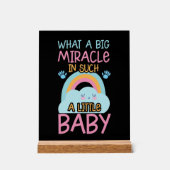 Niedliches Wunderbaby Wortart Kinderzimmer Acrylschild (Vorderseite)