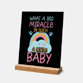 Niedliches Wunderbaby Wortart Kinderzimmer Acrylschild (Winkel)