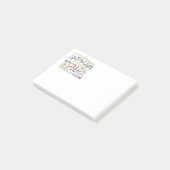 Niedliches wunderliches glaubte sie, dass sie post-it klebezettel (angewinkelt)