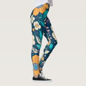 Niedliches, wunderschönes Blumenmuster und nahtlos Leggings (Rechts)