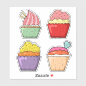 Niedliches Wüste-Set von 4 Notebook-Aufklebern Aufkleber (Blatt)