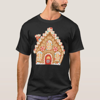 Niedliches Xmas Gingerbread Haus mit Pepperm dekor T-Shirt