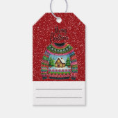 Niedliches Xmas Gingerbread House Ugly Christmas S Geschenkanhänger (Vorderseite)