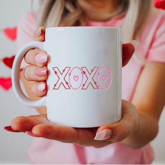 Niedliches XOXO, Minimalistisches XOXO Kaffeetasse