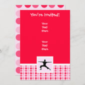 Niedliches Yoga Einladung (Vorne/Hinten)