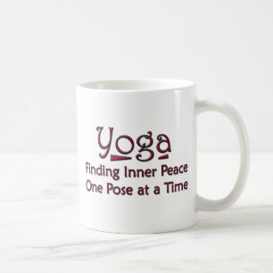 Niedliches Yoga-Sprichwort Kaffeetasse