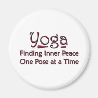 Niedliches Yoga-Sprichwort Magnet