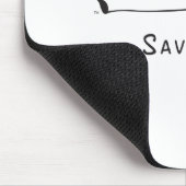 Niedliches Yoga-Strichmännchen Mousepad (Ecke)