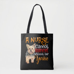 Niedliches Yorkie-Lieblingsnahrung für Tierlover Tasche