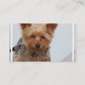 Niedliches Yorkie Visitenkarte (Rückseite)