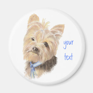 Niedliches Yorkie, Yorkshire-Terrier, Hund, Magnet