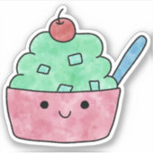 Niedliches Yummy-Eis Aufkleber (Vorderseite)